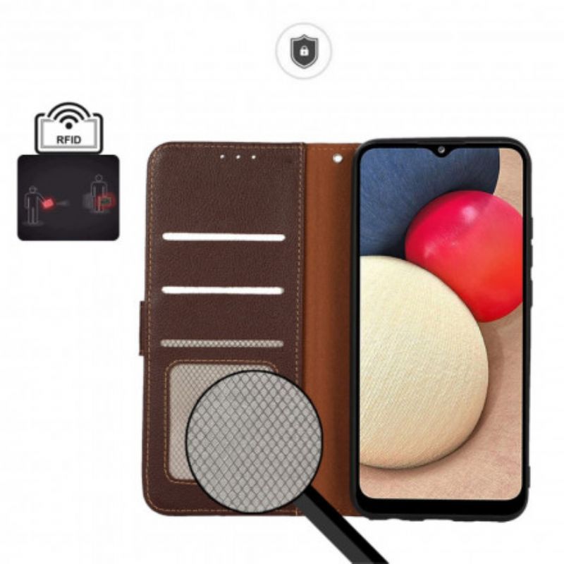 Fodral Moto G60s Litchi Style Rfid Khazneh
