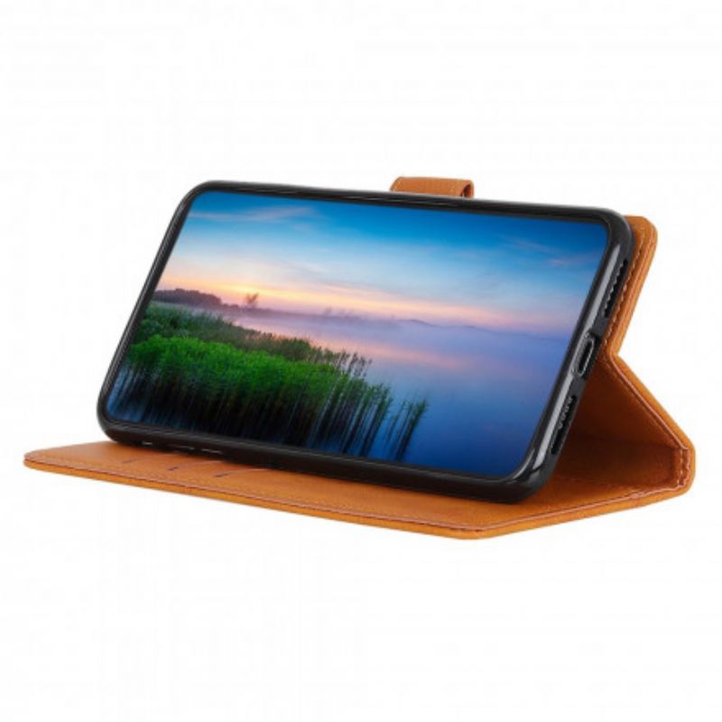 Fodral Moto G60s Matt Lädereffekt