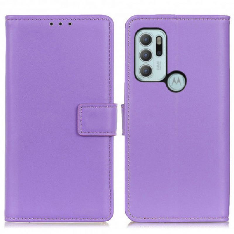 Läderskal Fodral Moto G60s Vanligt Konstläder
