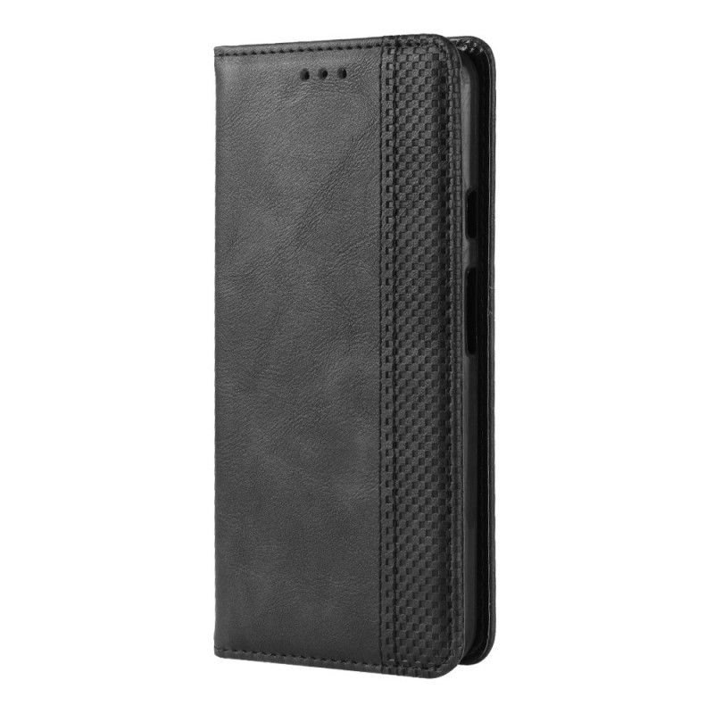 Folio-fodral Google Pixel 3A Svart Stiliserad Vintage Lädereffekt