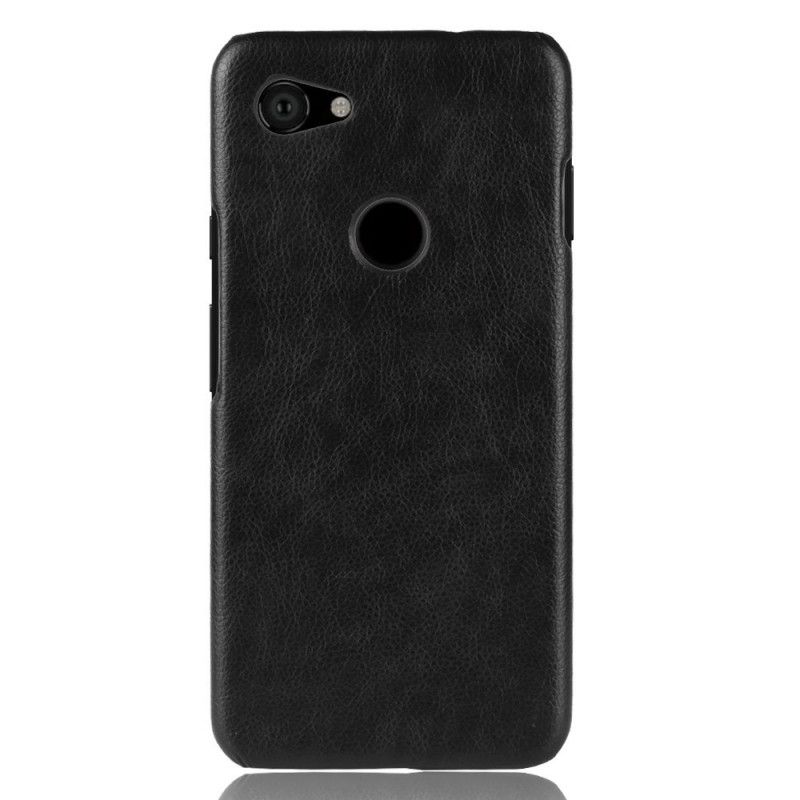 Skal Google Pixel 3A Svart Prestanda Lychee Läder Effekt