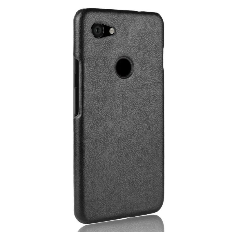 Skal Google Pixel 3A Svart Prestanda Lychee Läder Effekt