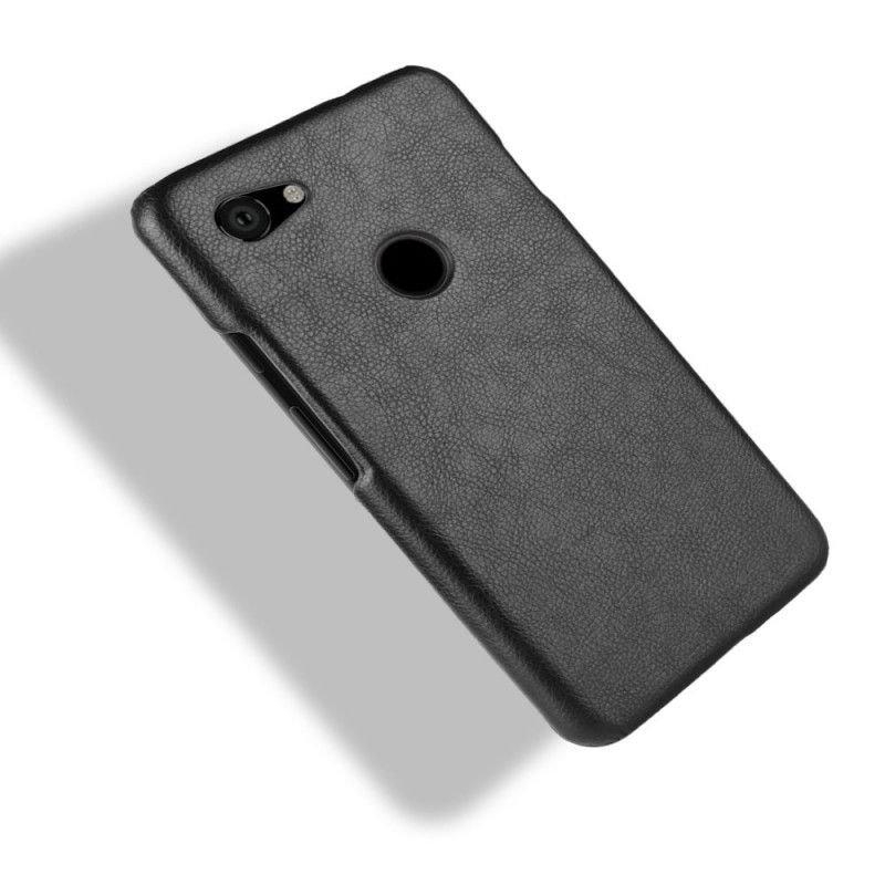 Skal Google Pixel 3A Svart Prestanda Lychee Läder Effekt