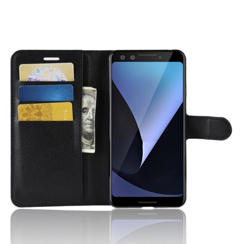 Läderskal Google Pixel 3 Svart Klassisk