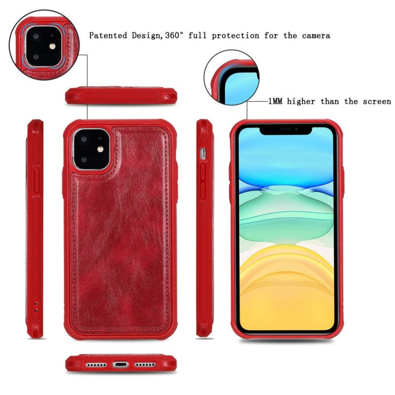 Fodral för iPhone 11 Svart Multifunktionellt Avtagbart Skal