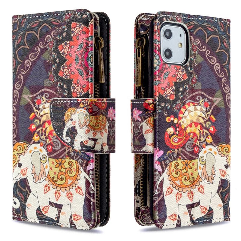Fodral iPhone 11 Elefantficka Med Blixtlås