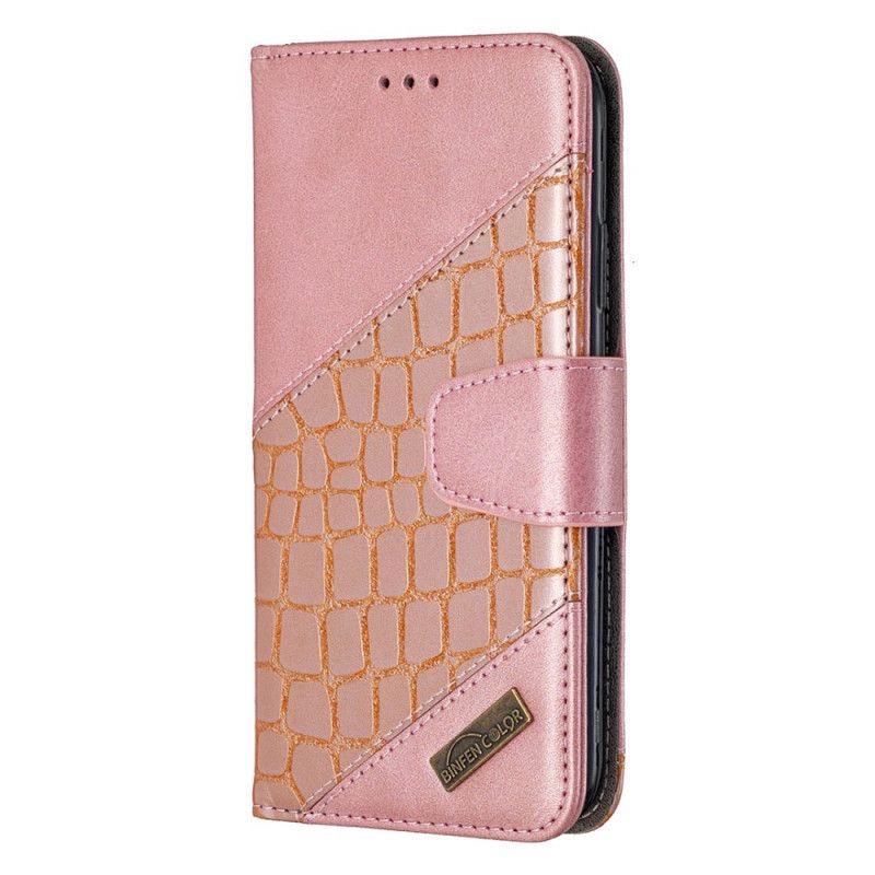 Fodral iPhone 11 Svart Klassisk Krokodilhudeffekt