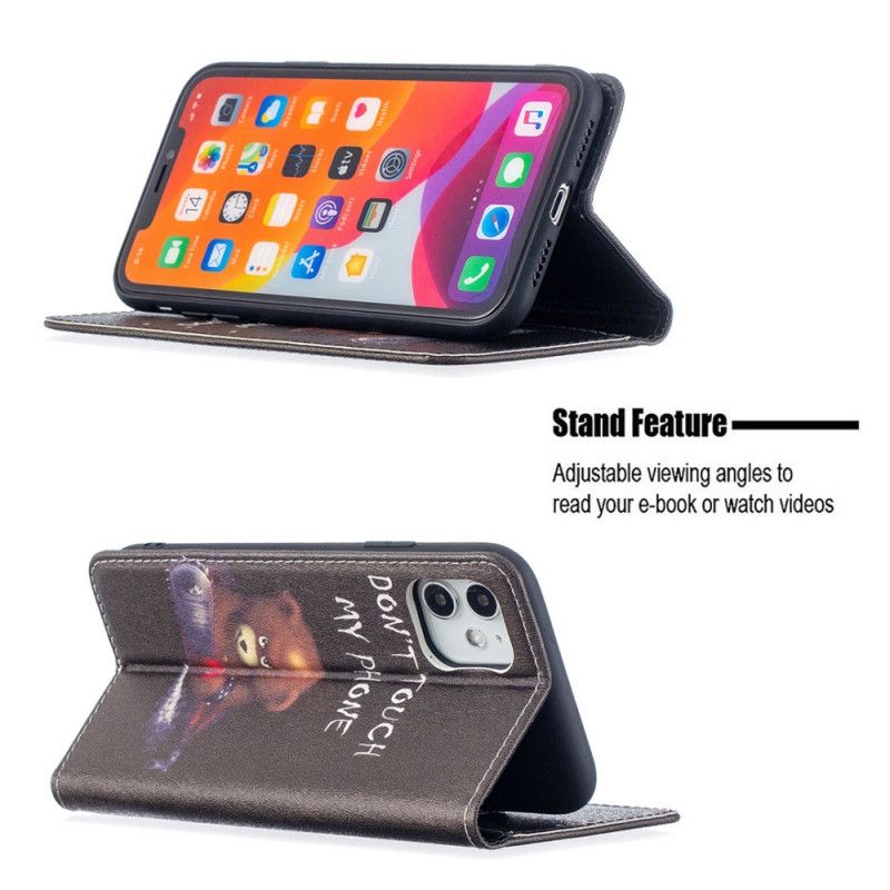 Folio-fodral för iPhone 11 Farlig Björn