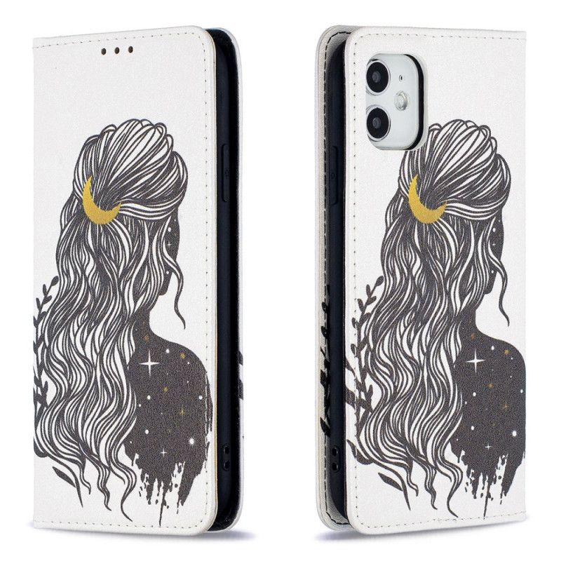 Folio-fodral för iPhone 11 Vackert Hår
