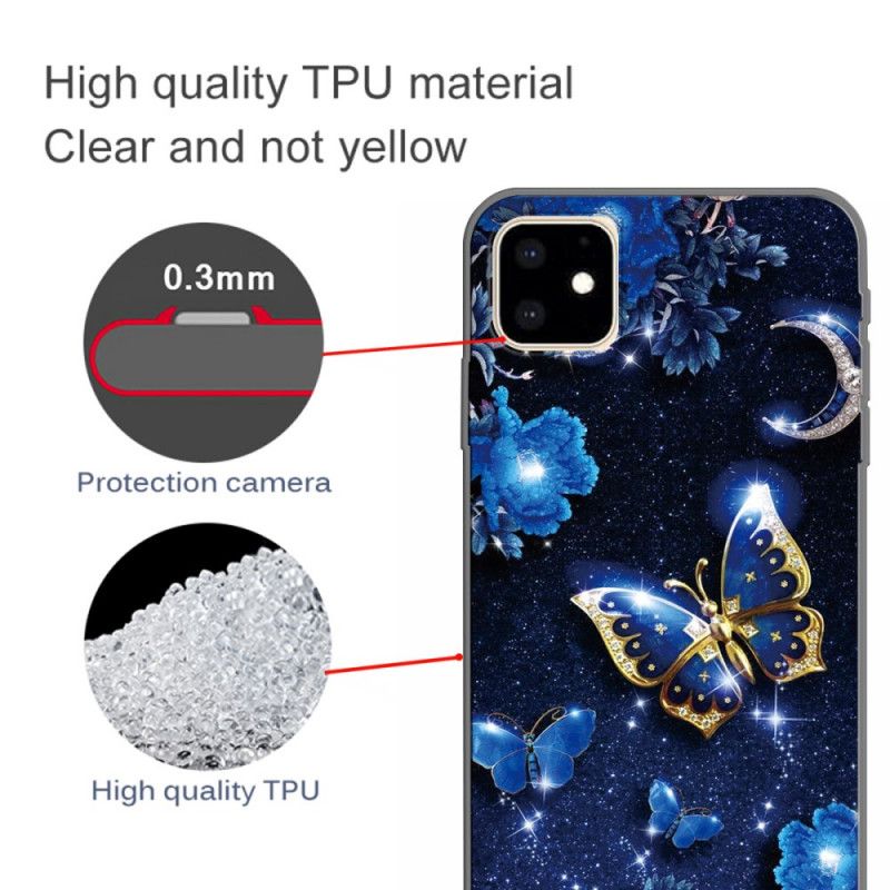 Skal för iPhone 11 Fjäril På Månsken