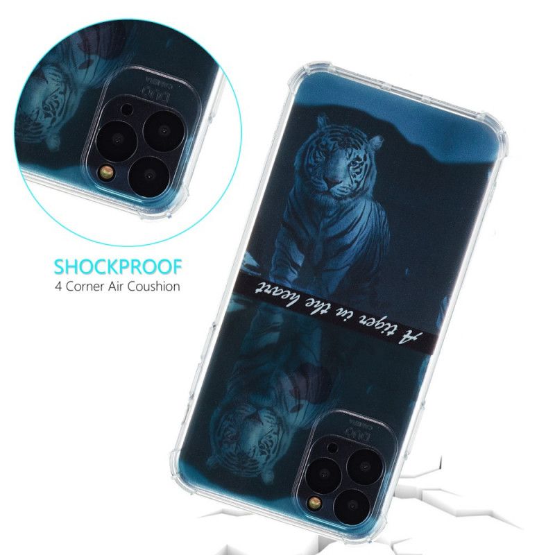 Skal för iPhone 11 Mörkblå Silikontiger