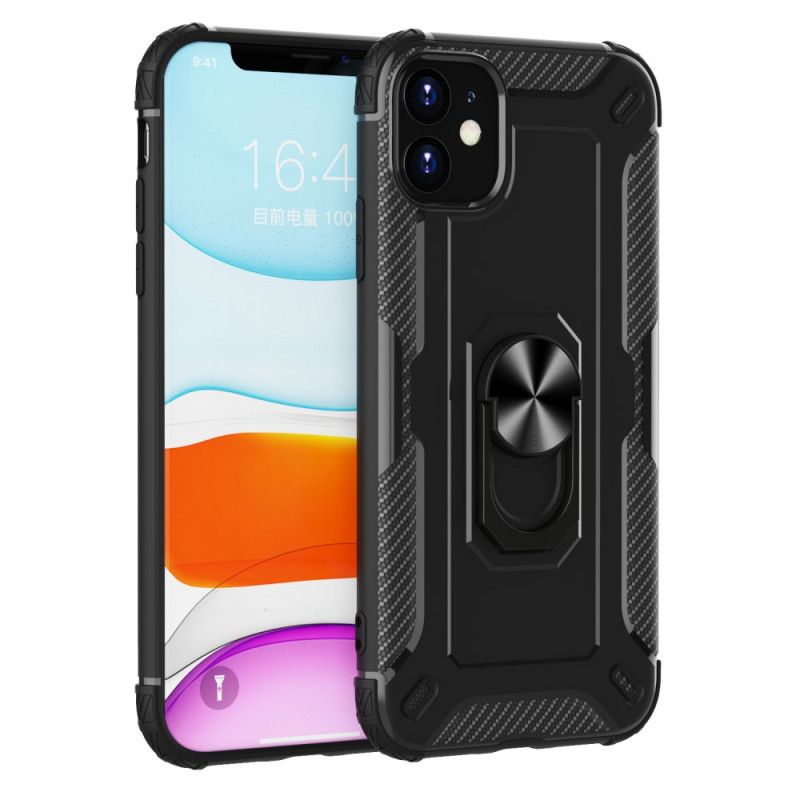 Skal för iPhone 11 Svart Silikonringhållare