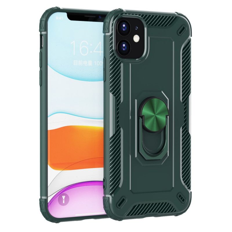 Skal för iPhone 11 Svart Silikonringhållare