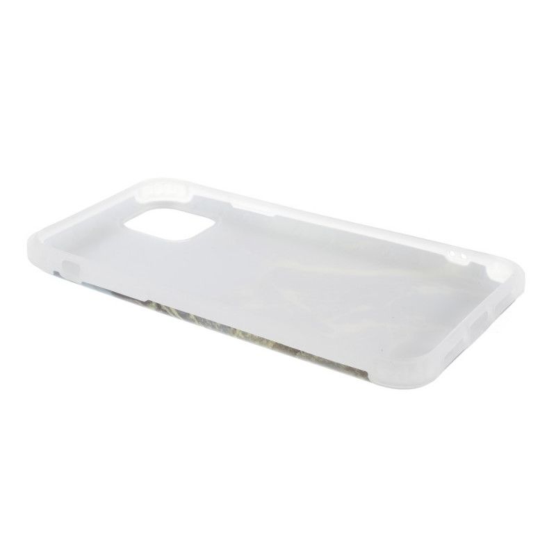 Skal för iPhone 11 Vit Flexibel Silikonmarmor