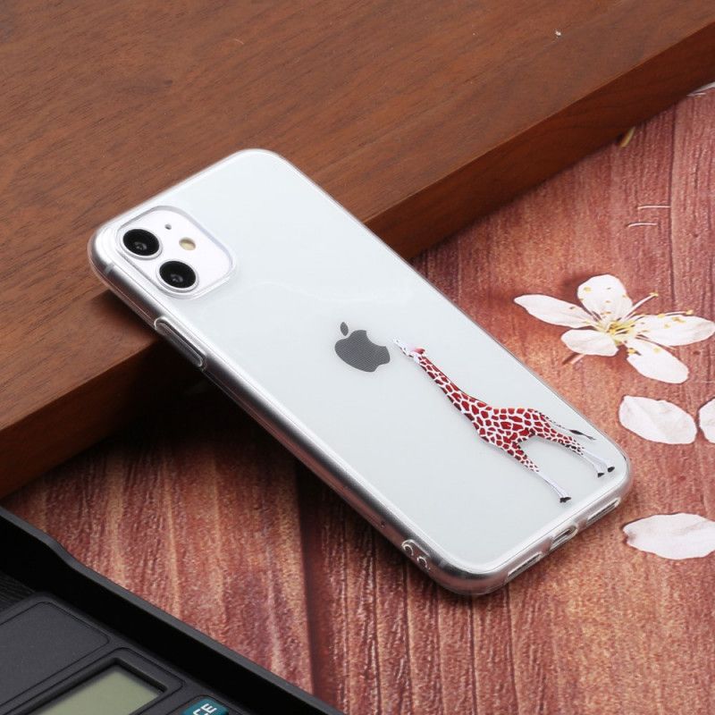 Skal iPhone 11 Giraffspel Med Logotyp