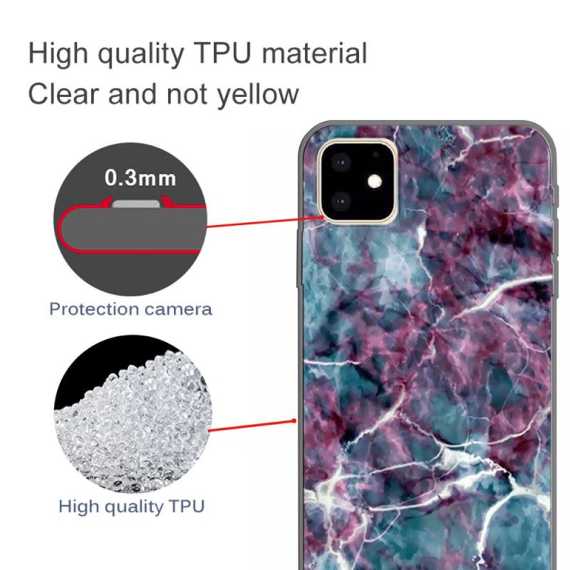 Skal iPhone 11 Mobilskal Turkos Marmor