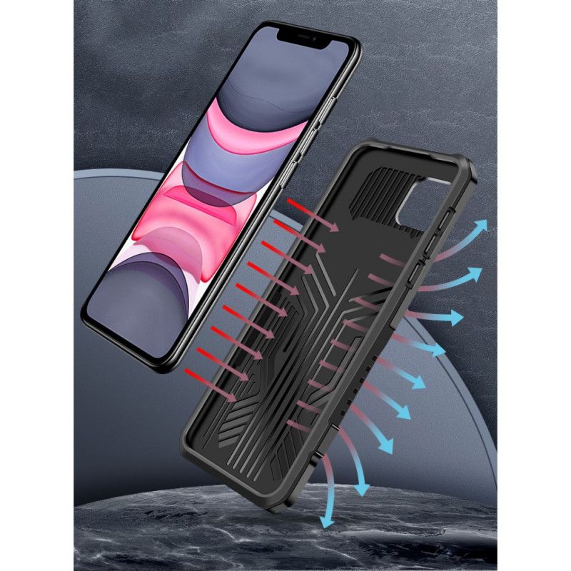 Skal iPhone 11 Svart Avtagbart Stödklämma