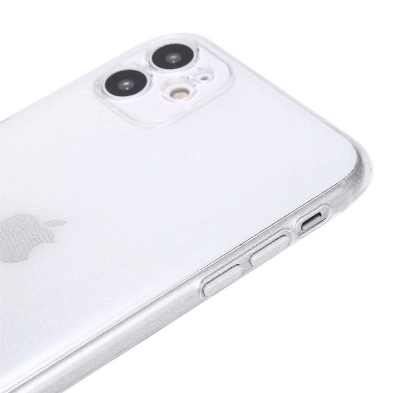 Skal iPhone 11 Svart Fluorescerande Glitter