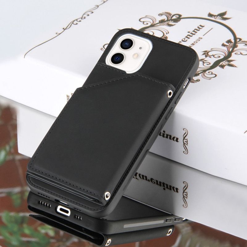 Skal iPhone 11 Svart Handsfree-Stöd För Flera Kort
