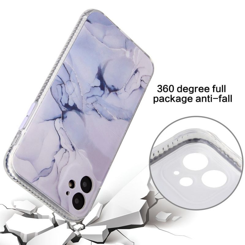 Skal iPhone 11 Svart Marmorstil