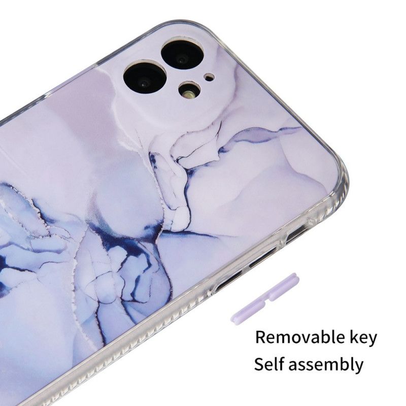 Skal iPhone 11 Svart Marmorstil