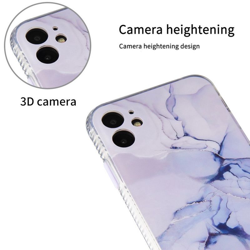 Skal iPhone 11 Svart Marmorstil