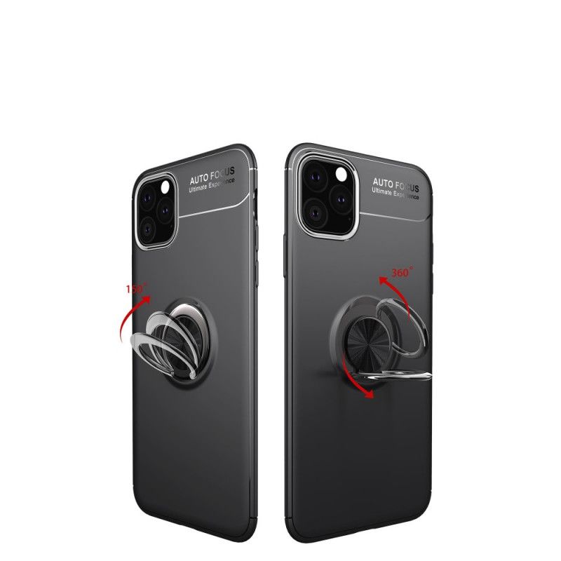 Skal iPhone 11 Svart Mobilskal Roterande Ring