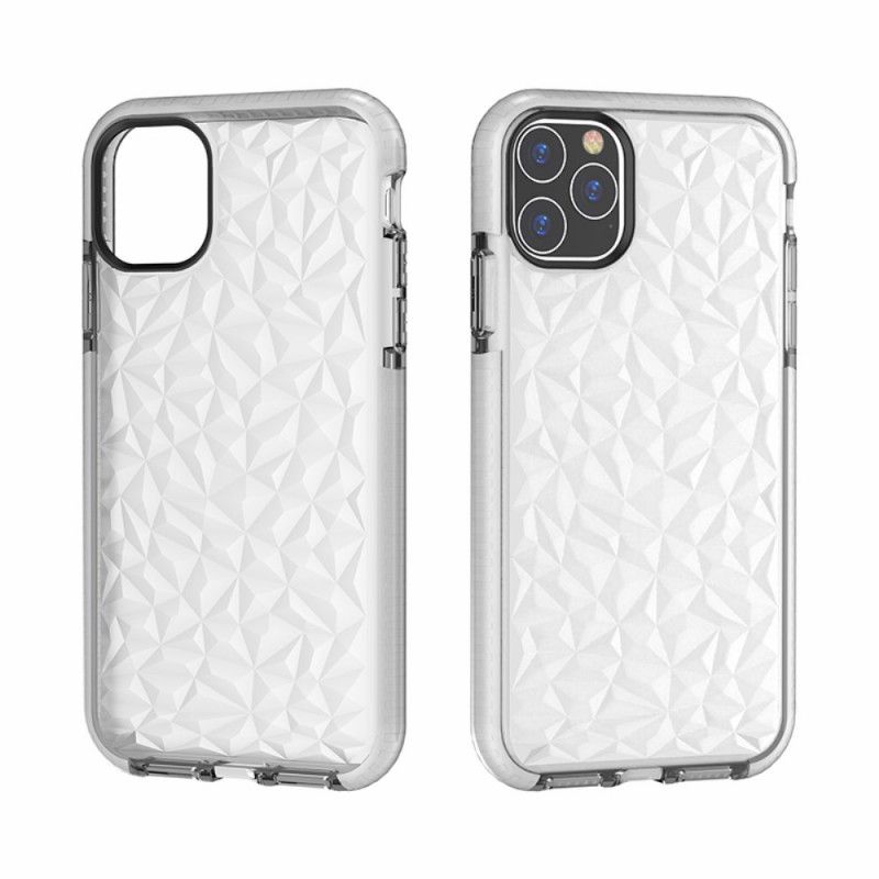 Skal iPhone 11 Svart Transparent Diamantstruktur