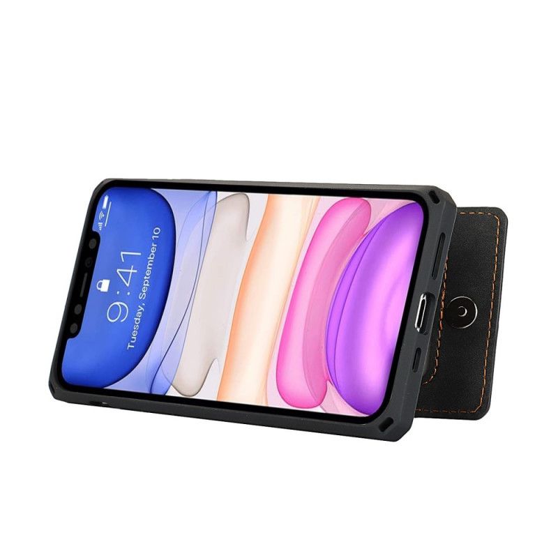 Skal iPhone 11 Svart Vertikalt Och Horisontellt Stödkorthållare