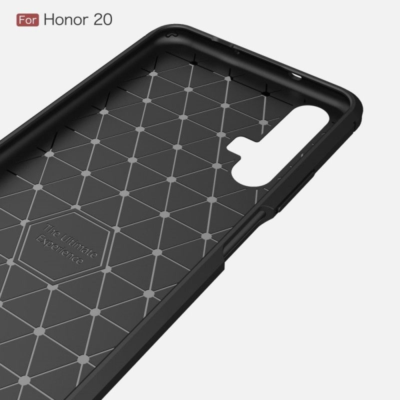 Skal Honor 20 Svart Borstad Kolfiber