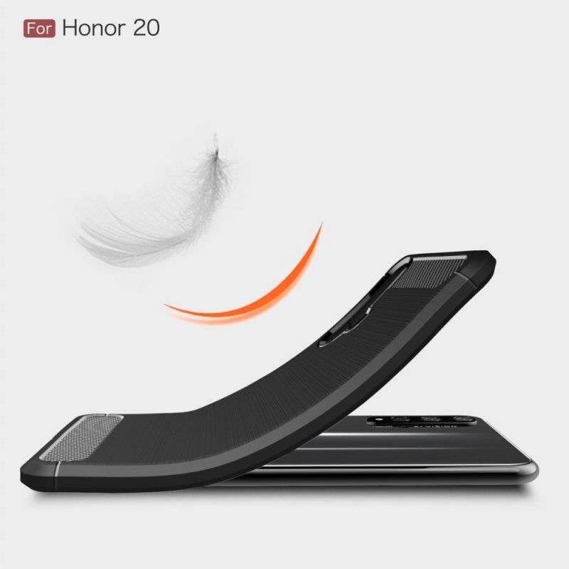 Skal Honor 20 Svart Borstad Kolfiber