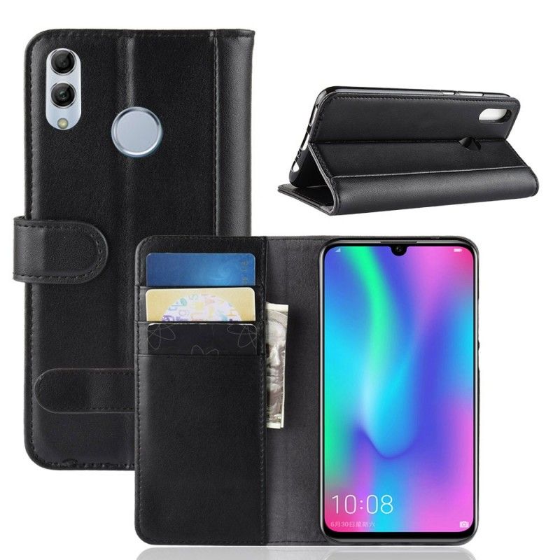 Fodral Honor 10 Lite Svart Delat Läder