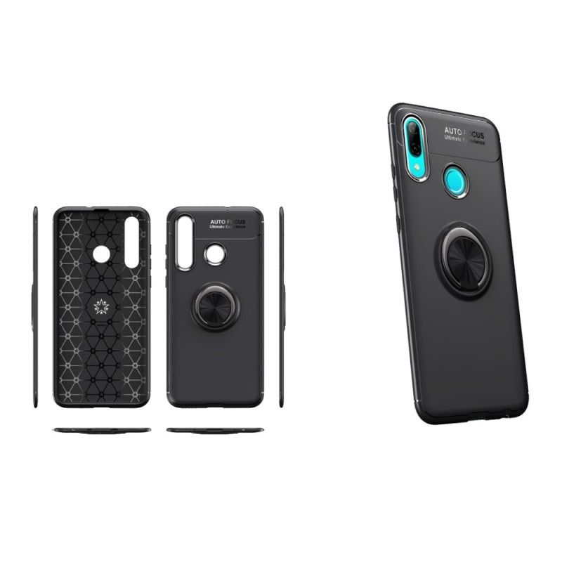 Skal Honor 10 Lite Svart Mobilskal Roterande Ring
