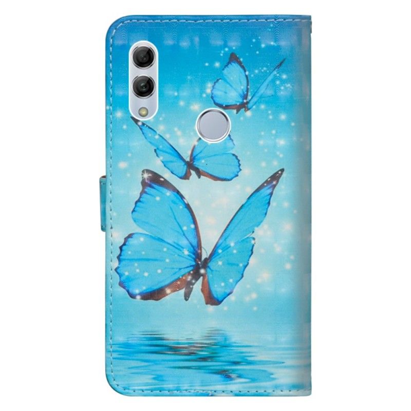 Skyddsfodral Honor 10 Lite Flygande Blå Fjärilar