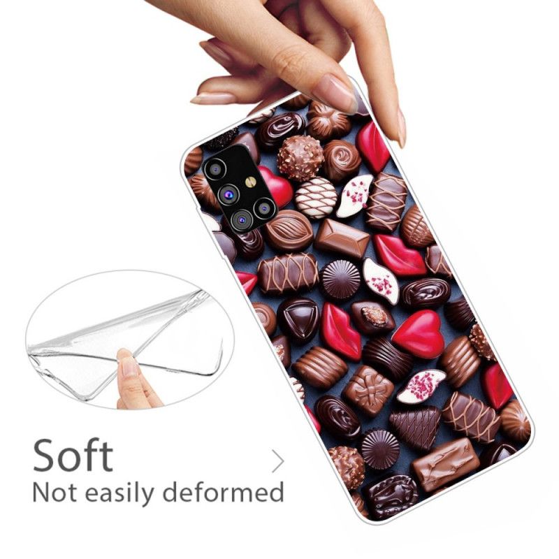 Skal Samsung Galaxy M51 Brun Flexibel Choklad