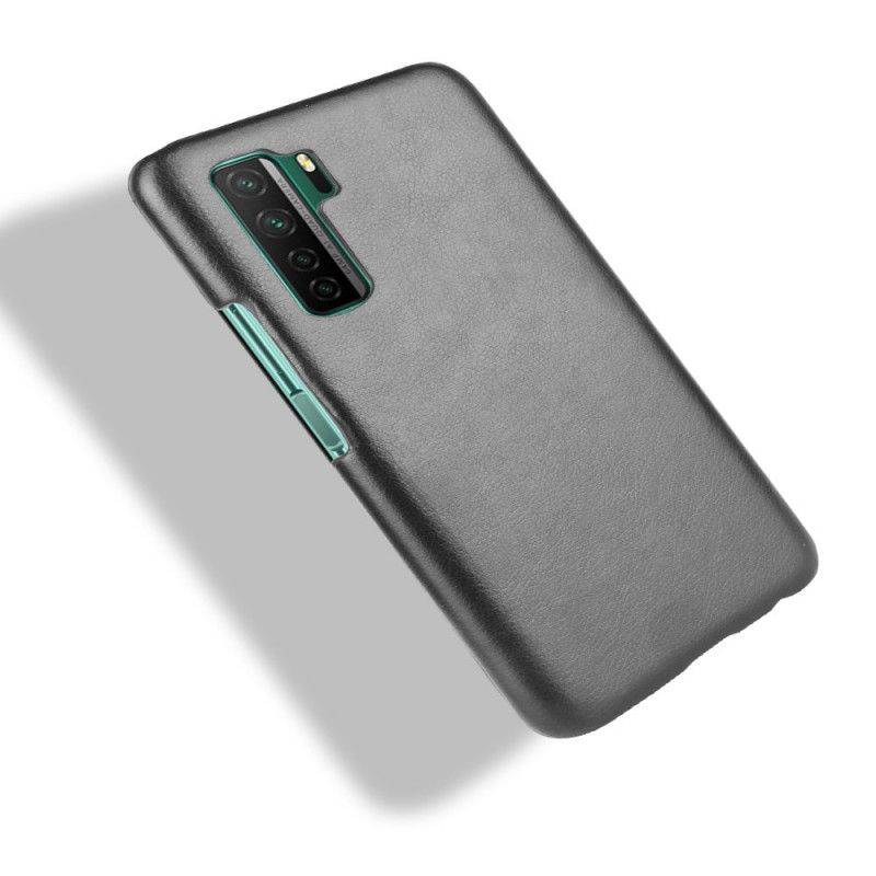 Skal Huawei P40 Lite 5G Svart Prestanda Lychee-Lädereffekt