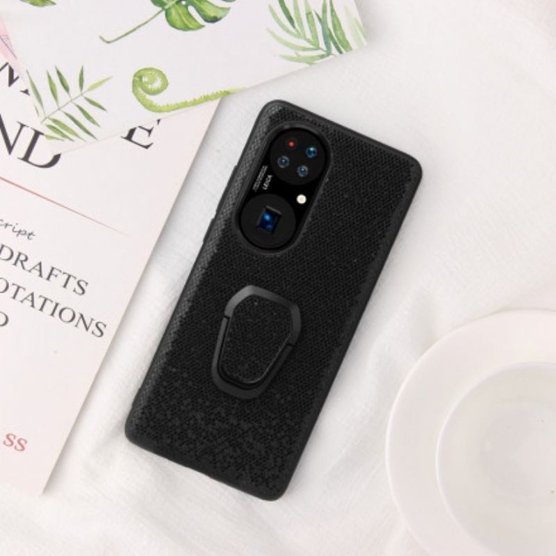 Skal Huawei P50 Telefonfodral Paljettring-hållare