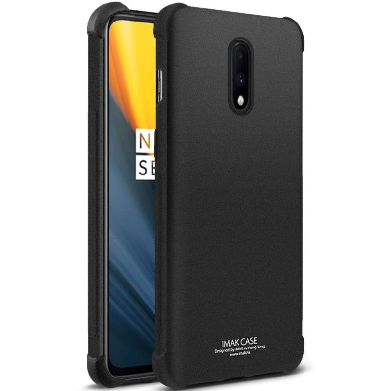 Skal för OnePlus 7 Svart Flexibel Silikon Med Imak Skärmfilm