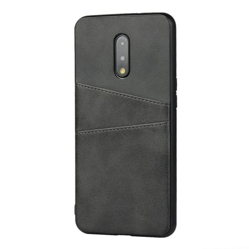 Skal OnePlus 7 Svart Dubbel Korthållare
