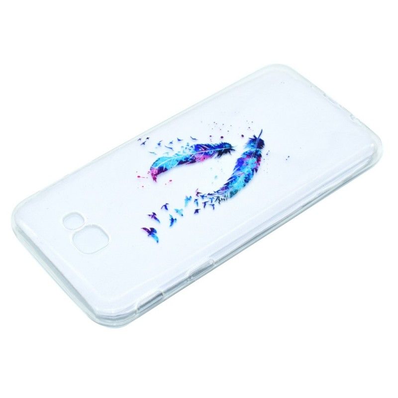 Skal Samsung Galaxy A3 2017 Mobilskal Genomskinliga Fjädrar