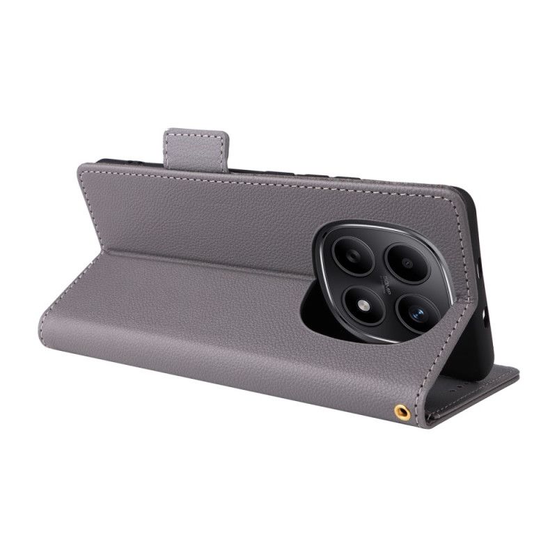 Fodral För Xiaomi Redmi Note 15 5g Litchitexturerad Med Rem