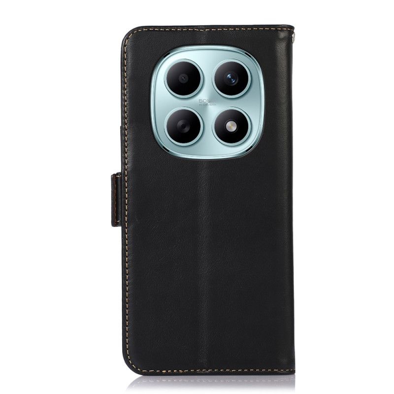 Fodral För Xiaomi Redmi Note 15 5g Rfid-blockerande Äkta Läder