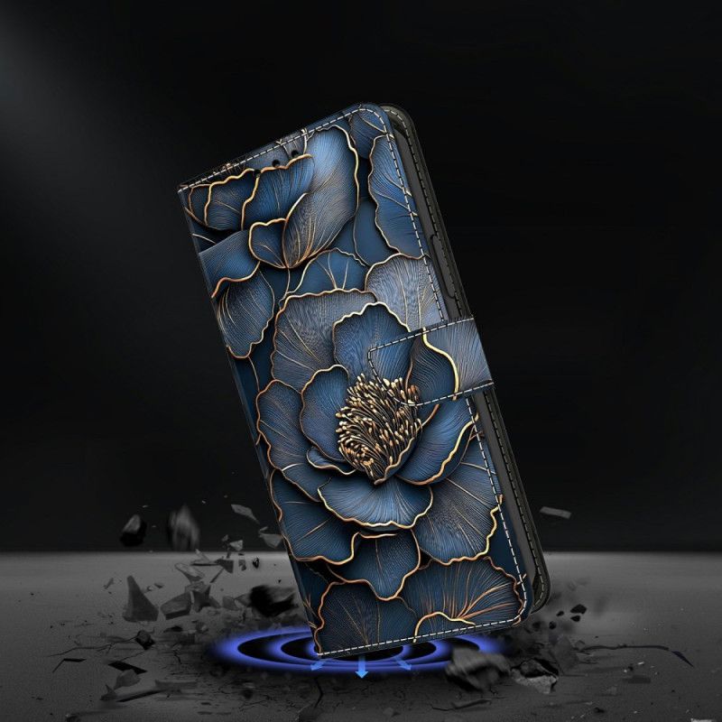 Fodral Xiaomi Redmi Note 15 5g Blå Och Guldpion