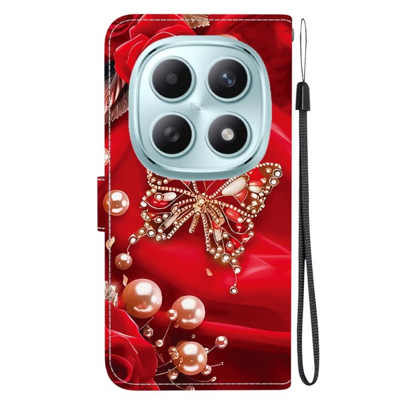 Fodral Xiaomi Redmi Note 15 5g Pärlrosa Fjäril