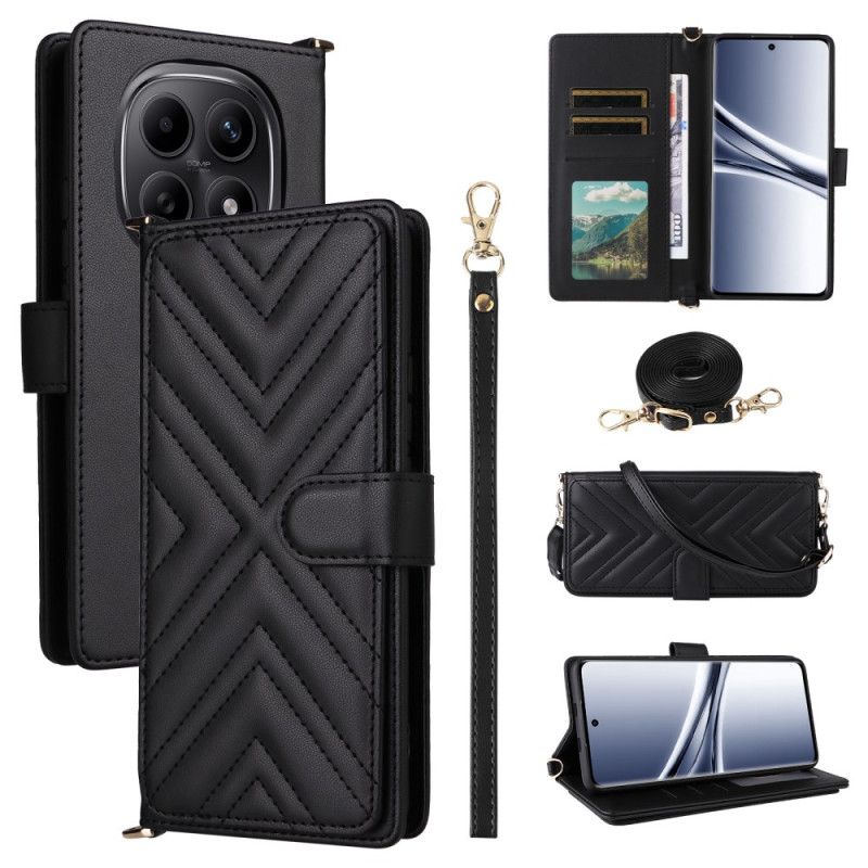 Fodral Xiaomi Redmi Note 15 5g Quiltad Med Axelrem Och Axelrem