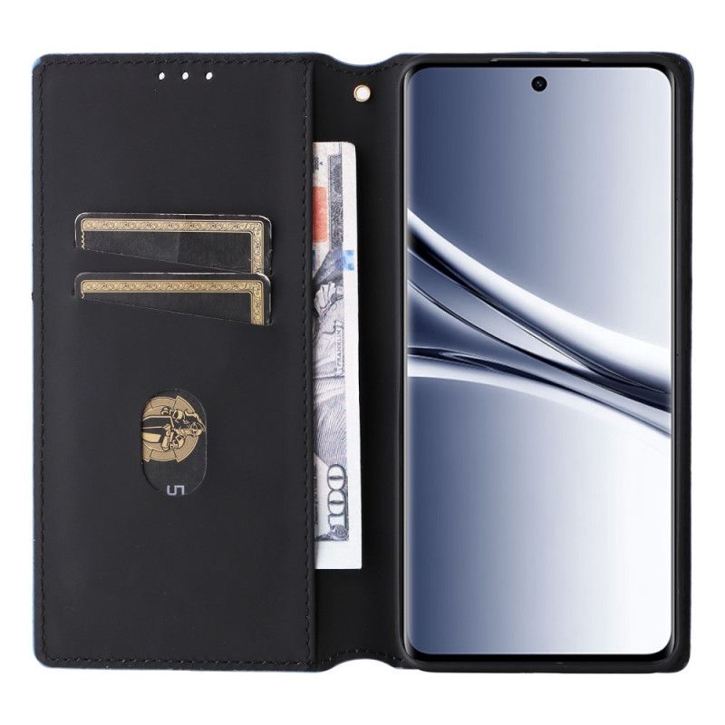 Folio-fodral Xiaomi Redmi Note 15 5g Telefonfodral Graverat Diamantmönster