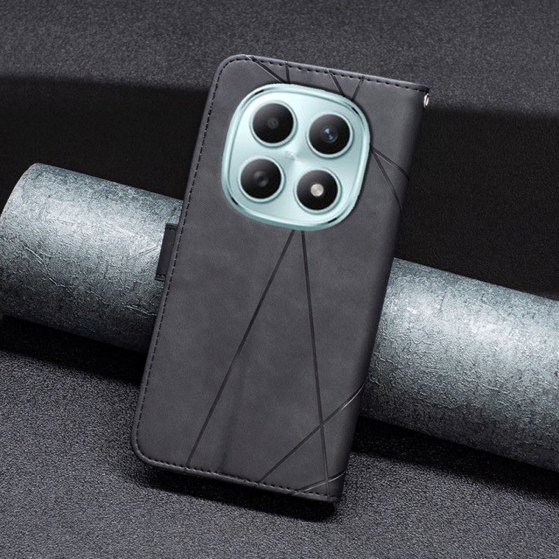 Läderfodral Xiaomi Redmi Note 15 5g Telefonfodral Binfen Färg Geometrisk