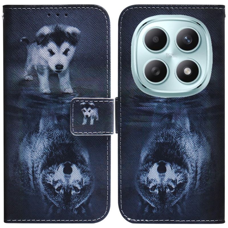 Läderfodral Xiaomi Redmi Note 15 5g Telefonfodral Dröm Om Valp