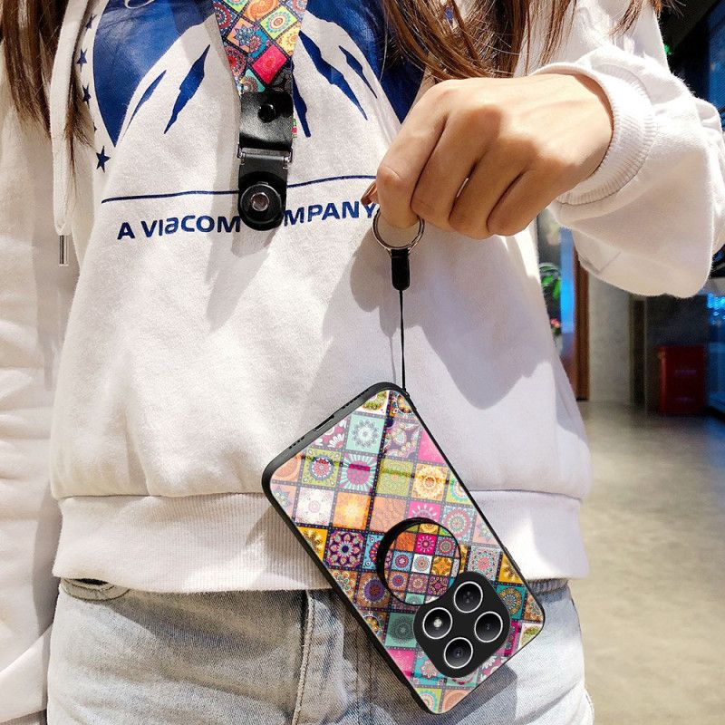 Skal Xiaomi Redmi Note 15 5g Patchwork-stativ Och Rem