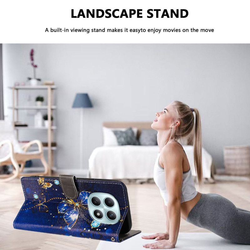 Skyddsfodral Xiaomi Redmi Note 15 5g Blå Fjäril